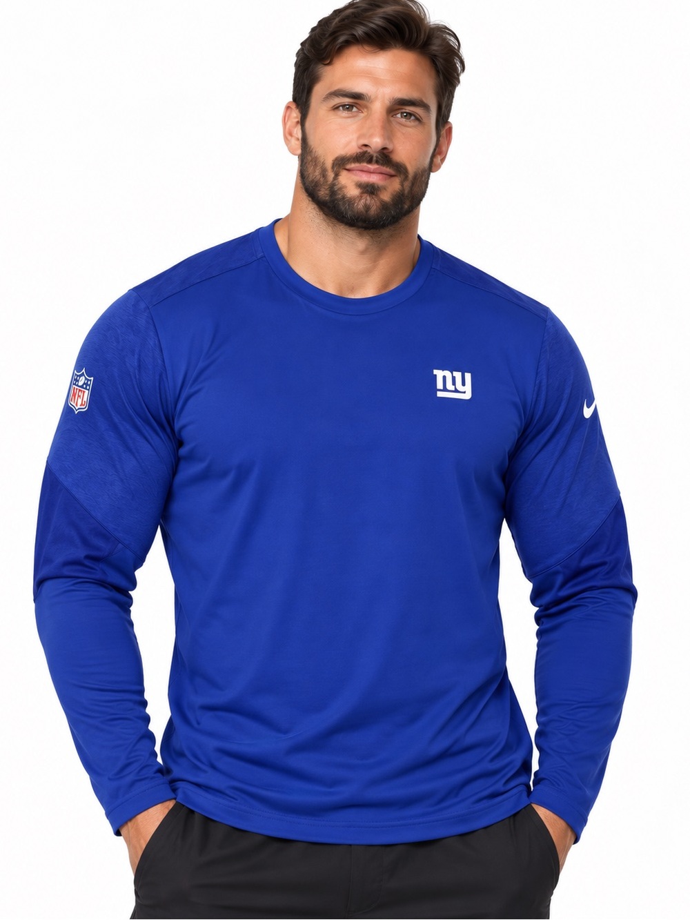 Nike New York Giants Sideline Coach Dri-FIT Long Sleeve pullover XL